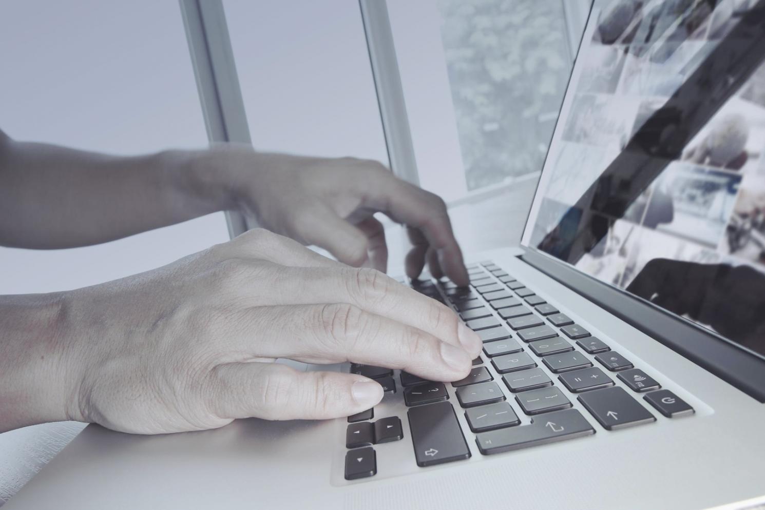 Student working on mobile game development project